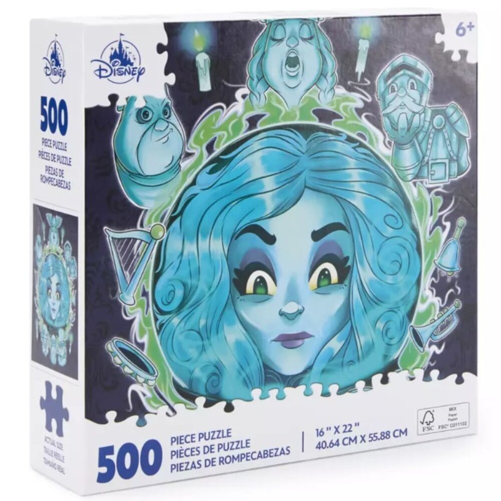 Disney Parks 2025 Haunted Mansion Madam Leota Ghosts 500 Piece Puzzle 16x22 NEW